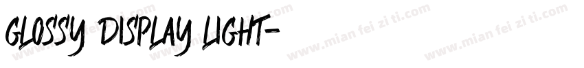 glossy display light字体转换